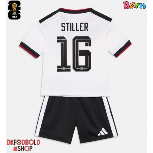 Tyskland Angelo Stiller #16 Hjemmebanesæt Børn VM 2026 Kort ærmer (+ korte bukser)